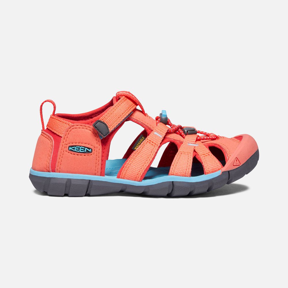 Sandalias Keen Mexico Coral/Rojos - Niños Seacamp Ii Cnx - NU7905641